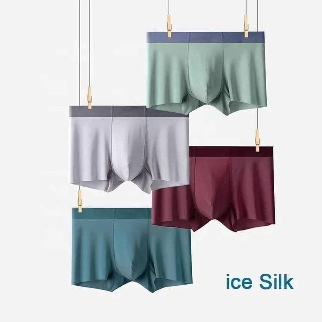 Men's Ice Silk Briefs Boxers | Buy 1 Get 2 FREE!! | random colour