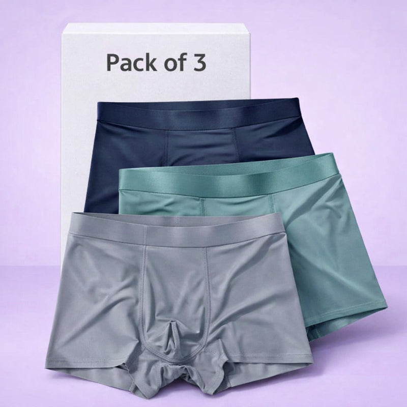 Men's Ice Silk Briefs Boxers | Buy 1 Get 2 FREE!! | random colour